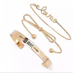 3PCS/Set Open Bracelet Set